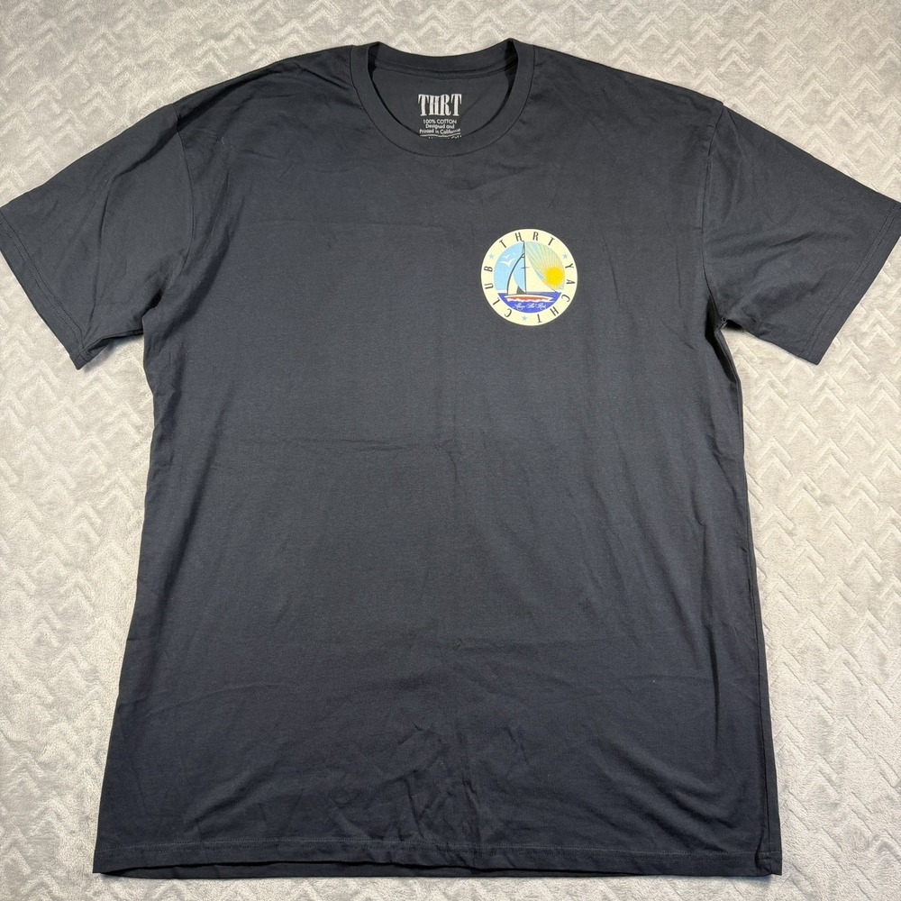 THRT Yacht Club Mens T-shirt Sailing Nautical Tee NWOT 2XL‎ California 100%
